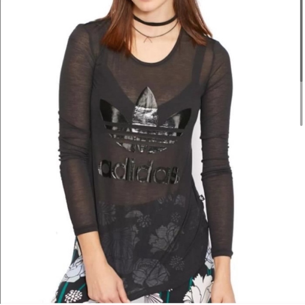 NWT Adidas sheer long sleeve